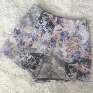 Pink Stitch high waisted gem shorts
